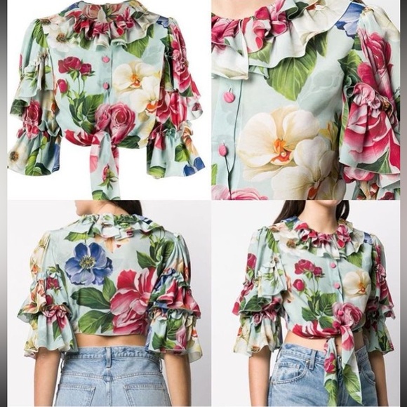 Dolce & Gabbana crop tops Size XS/IT38 In Excellent Condition - Picture 4 of 4